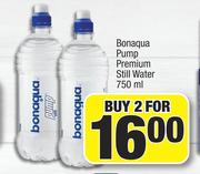 Bonaqua Pump Premium Still Water-For 2 x 750ml
