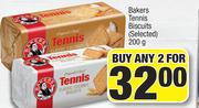 Bakers Tennis Biscuits(Selected)-For Any 2 x 200g