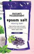 Nature's Nourishment Lavender Epsom Salt-450g