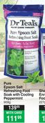 Dr.Teal's Pure Epsom Salt Refreshing Foot Soak With Cooling Peppermint-909g