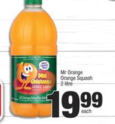 Mr Orange Orange Squash-2Ltr Each