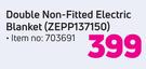 Pure Pleasure Double Non-Fitted Electric Blanket ZEPP137150