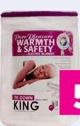 Pure Pleasure Double Non-Fitted Electric Blanket ZEPP137150
