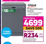 Univa 13-Place Dishwasher UDW301