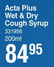 Vicks Acta Plus Wet & Dry Cough Syrup-200ml
