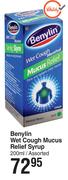 Benylin Wet Cough Mucus Relief Syrup Assorted-200ml 