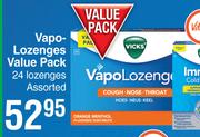 Vicks Vapo-Lozenges Value Pack Assorted-24 Lozenges