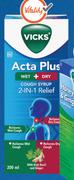 Vicks Acta Plus Wet & Dry Cough Syrup-200ml