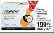 Vir Away Cold & Flu Value Pack-60 Capsules+60 Capsules Per Pack 