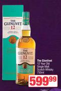 The Glenlivet 12 Year Single Malt Scotch Whisky-750ml