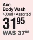 Axe Body Wash Assorted-400ml