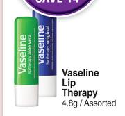 Vaseline Lip Therapy Assorted-For 1 x 4.8g