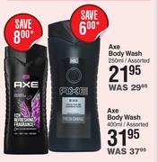 Axe Body Wash Assorted-400ml