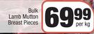 Bulk Lamb Mutton Breast Pieces-Per kg