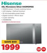 Hisense 43L Microwave Silver H43MOMSS