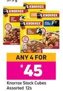 Knorrox Stock Cubes Assorted 12's Pack- For Any 4