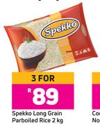 Spekko Long Grain Parboiled Rice-For 3 x 2kg