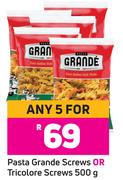 Pasta Grande Screws Or Tricolore Screws-For Any 5 x 500g