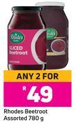 Rhodes Beetroot Assorted-For Any 2 x 780g