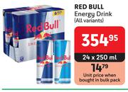 Red Bull Energy Drink (All Variants)--24 x 250ml