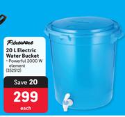 Pineware 20L Electric Water Bucket-Each