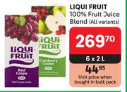 Liqui Fruit 100% Fruit Juice Blend (All Variants)-6 x 2L