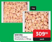 New Era Frozen Chicken Drumsticks Or Wings-5Kg Each