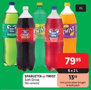 Sparletta Or Twist Soft Drink (All Variants)-6 x 2L