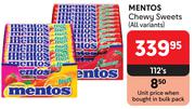 Mentos Chewy Sweets (All Variants)-112's