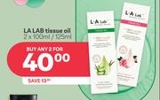 LA Lab Tissue Oil-For 2 x 100ml/125ml