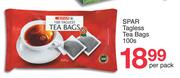 Spar Tagless Teabags-100s Per Pack