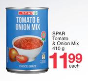 Spar Tomato & Onion Mix-410g Each