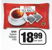 Spar Tagless Teabags-100s Per Pack