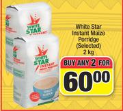 White Star Instant Maize Porridge-For Any 2 x 2kg