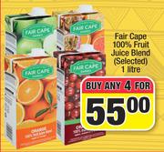 Fair Cape 100% Fruit Juice Blend-For Any 4 x 1Ltr