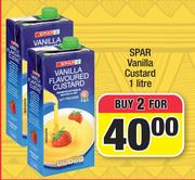 Spar Vanilla Custard-For 2 x 1Ltr