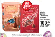 Lindt Lindor Cornet Chocolate Edition Assorted-200g Each