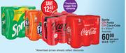 Sprite Or Fanta Or Coca Cola Assorted-6 x 300ml Per Pack