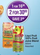 Liqui Fruit 100% Fruit Juice Blend Assorted-For 2 x 300ml