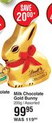 Lindt Milk Chocolate Gold Bunny Assorted-200g