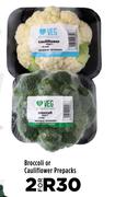 Broccoli Or Cauliflower Prepacks-For 2