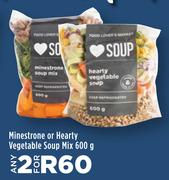 Minestrone Or Hearty Vegetable Soup Mix-For Any 2 x 600g