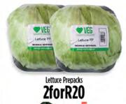 Lettuce Prepacks-For 2