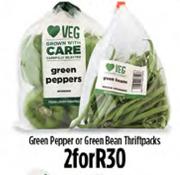 Green Pepper Or Green Bean Thriftpacks-For 2