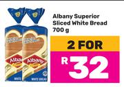 Albany Superior Sliced White Bread-For 2 x 700g