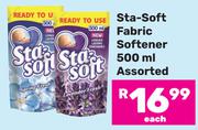 Sta-Soft Fabric Softener Assorted-500ml Each