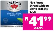 Five Roses Strong African Blend Teabags-102's Pack