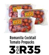 Romanita Cocktail Tomato Prepacks-For 3