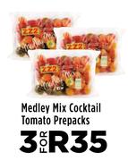Medley Mix Cocktail Tomato Prepacks-For 3