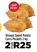 Orange Sweet Potato Carry Pockets-For 2 x 2kg